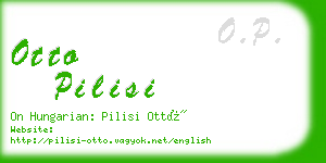 otto pilisi business card